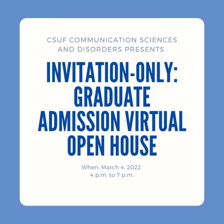 Graduate Admission Virtual Open House
