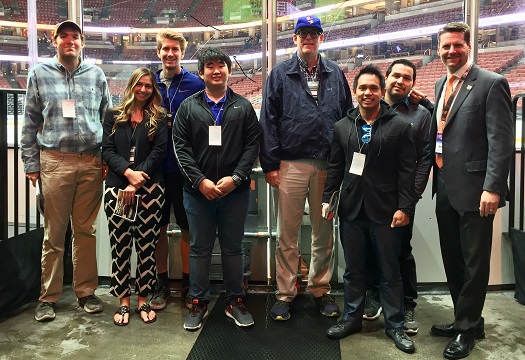 Anaheim Ducks give tour to CSUF journalism students