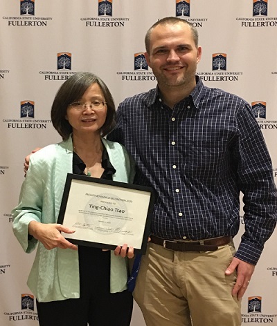 Dr. Tsao, Faculty Advisor of Distinction