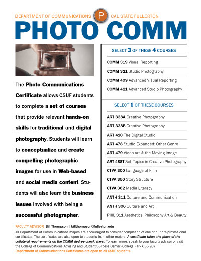 Click to download a Digital Media Certificate flyer