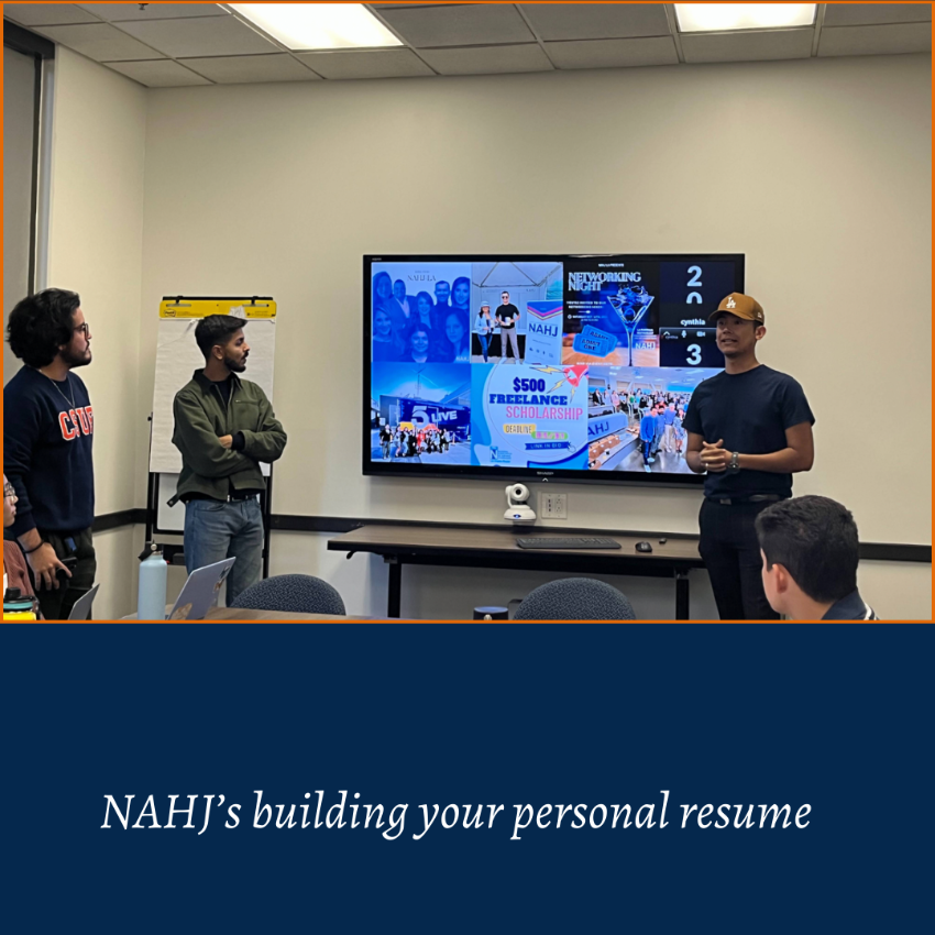 NAHJ building your personal resume