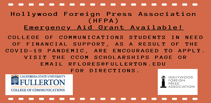 Hollywood Foreign Press Association (HFPA) Emergency Aid Grant